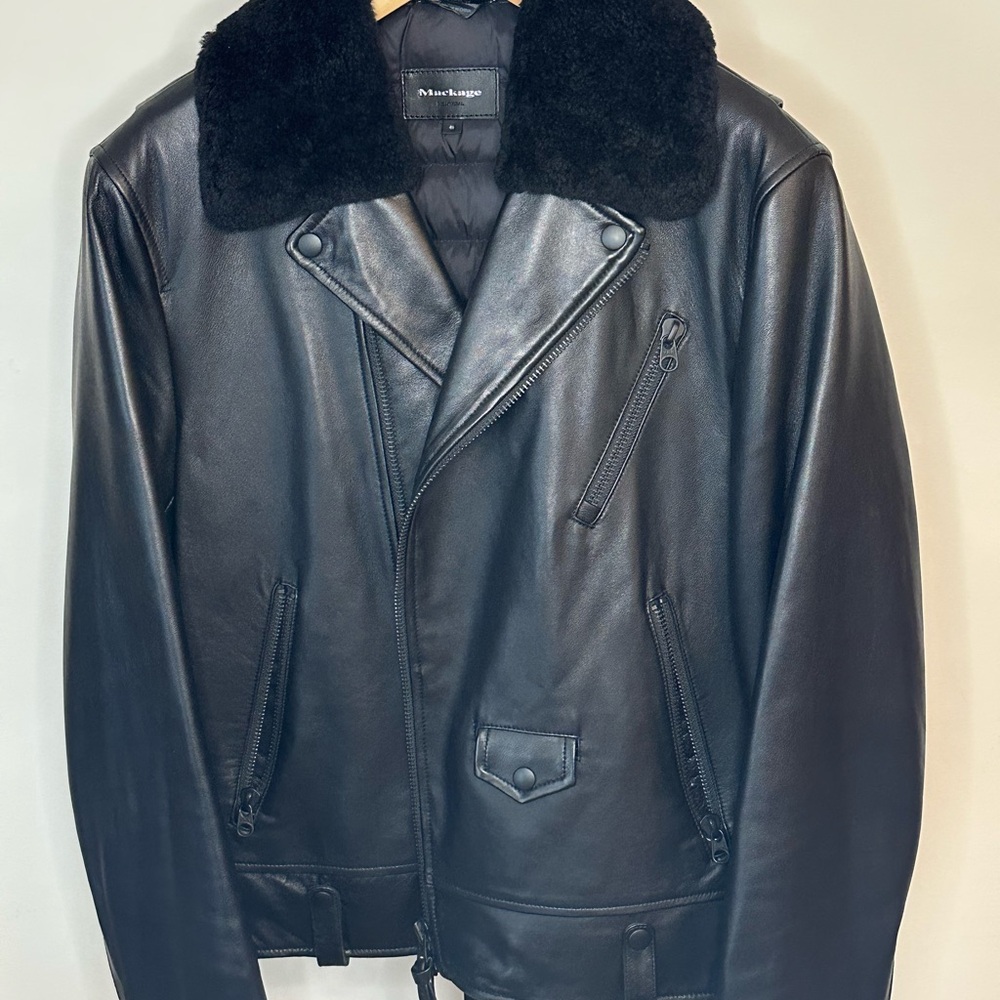 Men's Black Leather Jacket
